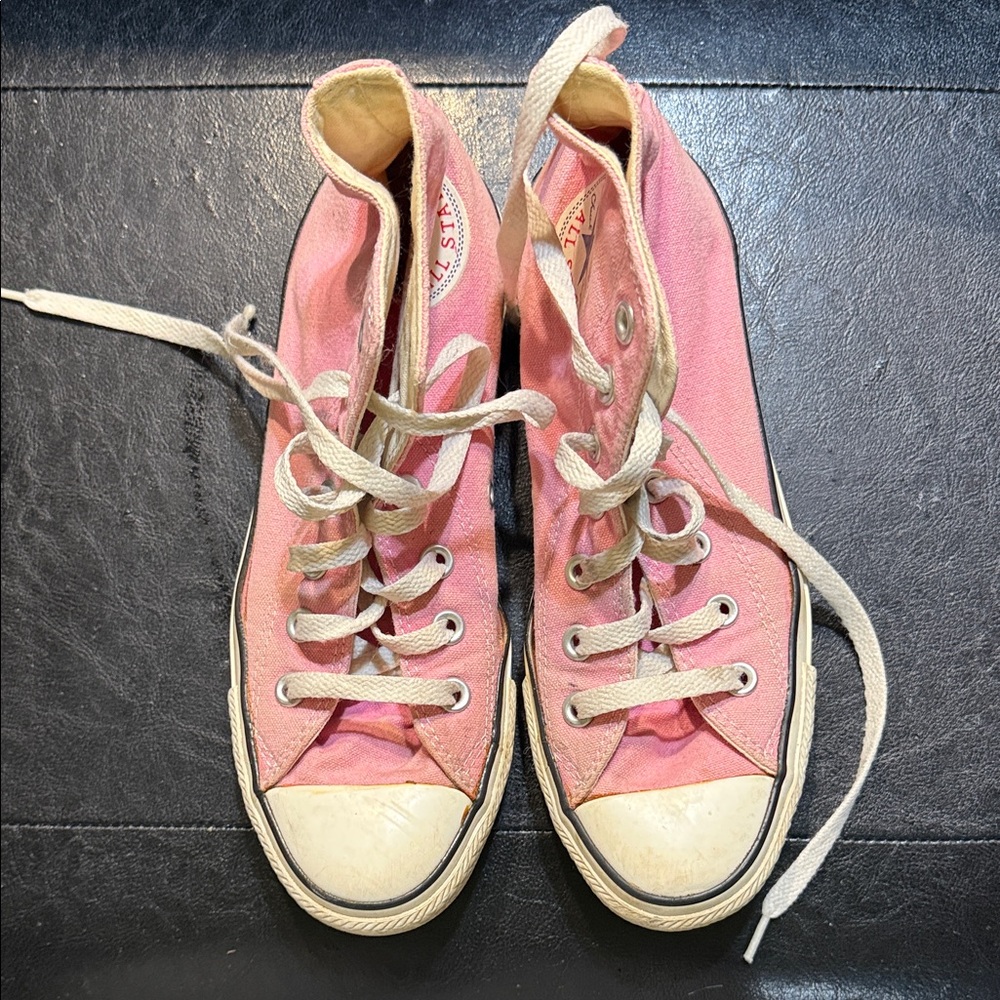 Converse Pink Canvas High-Tops